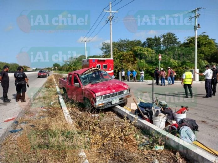 accidente en la Motul-Mérida
