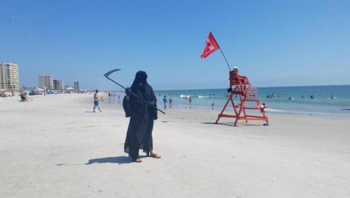 La 'muerte' en playas de Florida advierte sobre Covid-19