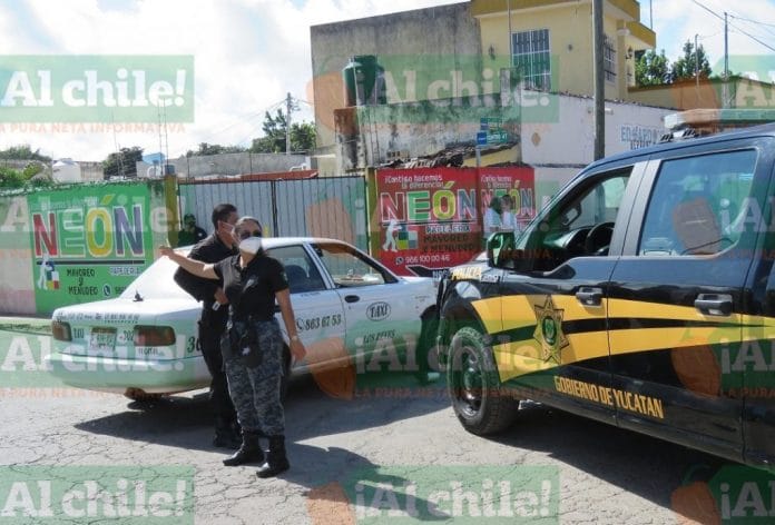 Polis le dan su llegue a un taxista de Tizimín