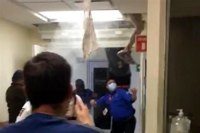 Monterrey: Paciente desnudo intenta escapar del hospital
