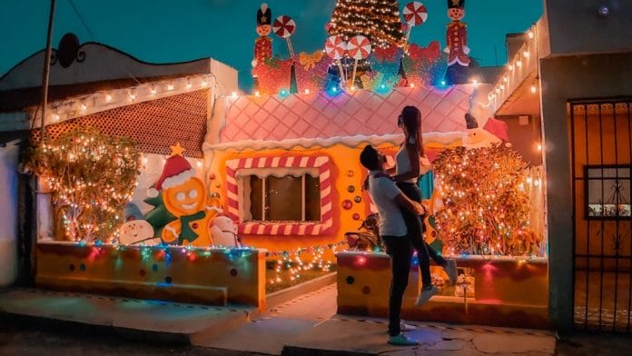 Casa navideña de Mérida causa furor en las redes sociales