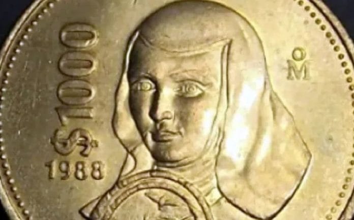 Antigua moneda de Sor Juana se vende en más de 5 mil pesos