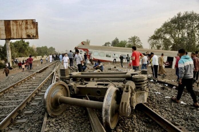 accidente de tren en Egipto