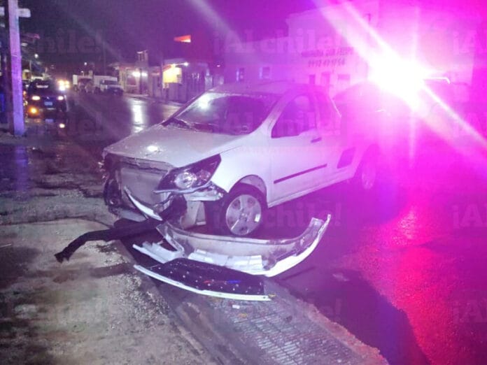 Aparatoso accidente se registró esta madrugada en Kanasín