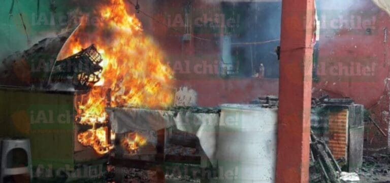 Pérdida total en una pescadería de Sambulá por incendio.