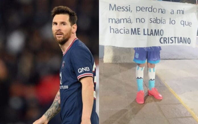 Niño le pide perdón a Messi
