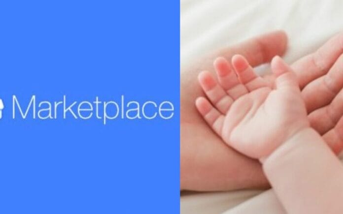 oven por poco vende a su bebé por Facebook