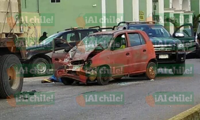Muere mujer tras choque en la Mérida - Cancún; iba como copiloto