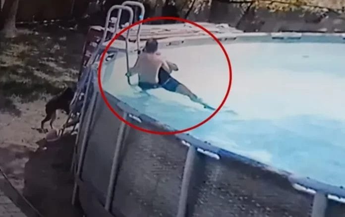 Niño salva a su mamá de ahogarse en una piscina (VIDEO)