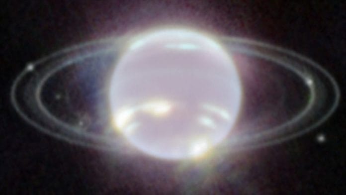 La NASA publicó fotos de Neptuno tomadas por el James Webb