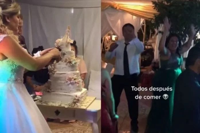 La novia de la boda quería que fuera un evento astral, por lo que le pidió a su hermano hiciera un pastel de marihuana