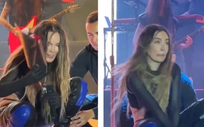 Belinda bromea a fan borracha en pleno concierto (VIDEO)