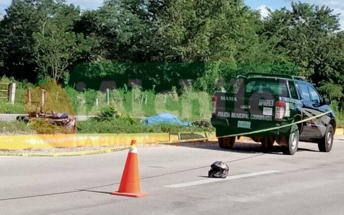 pierde la vida tras derrapar en la carretera Mérida- Chetumal