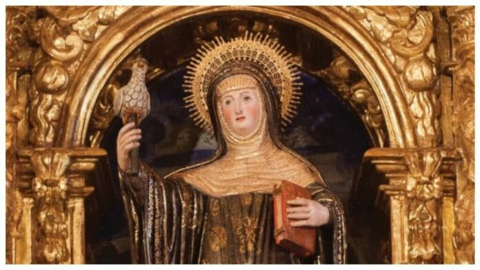 Santa Áurea de San Millán fue una religiosa de origen español que dedicó su vida en exclusividad a Dios.