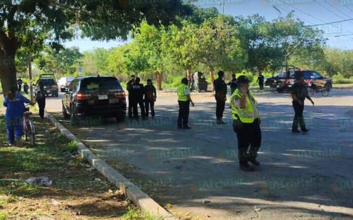 Intensa persecución en periférico de Mérida; una persona terminó detenida