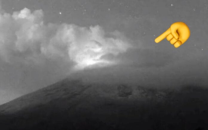 Ovnis en el volcán Popocatépetl