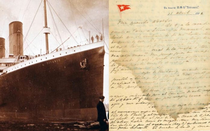 Subastarán carta escrita en el Titanic días antes del hundimiento