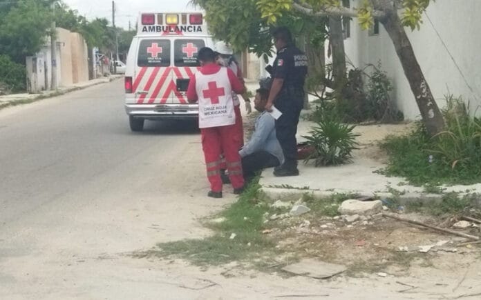 Choque entre motociclistas deja un herido en Chicxulub