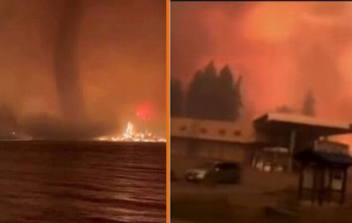 Tornado de fuego azota contra Canadá durante apocalíptico incendio (VÍDEO)