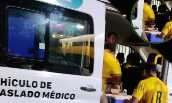 Ambulancia de Izamal es convertida en una cantina