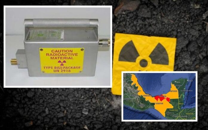 Robo de fuente radiactiva en Tabasco