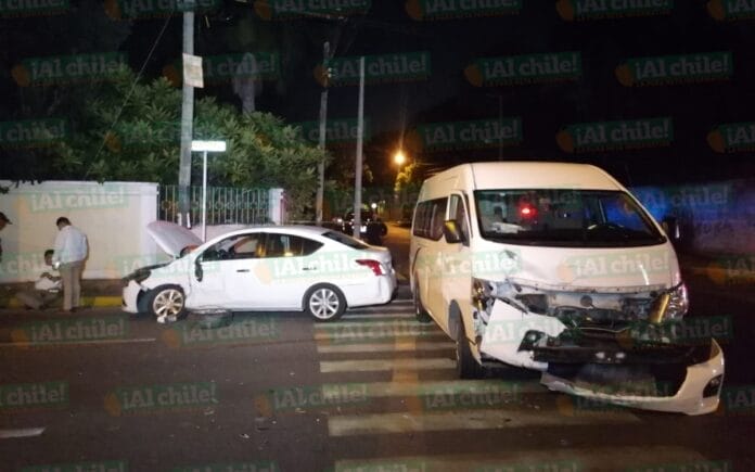 Accidente en la avenida Colón de Mérida