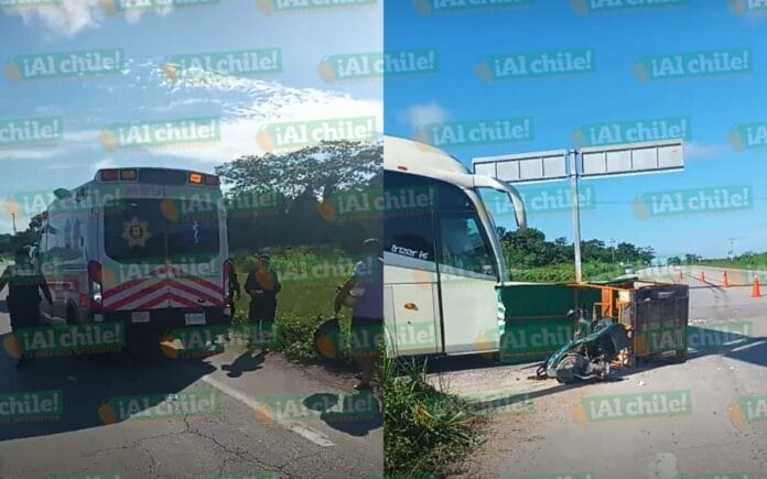 Yucatán. Accidente En La Vía Chemax- Cobá: Mototaxi Acabó De Lado Tras ...