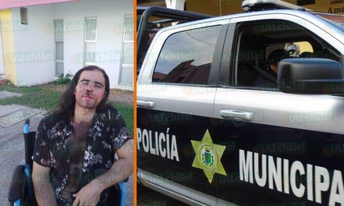 Presunta agresión policiaca en el centro de Mérida; agarraron a golpes a un joven
