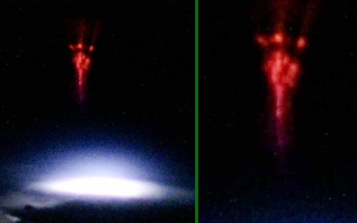 Captan gigantesco “duende rojo” en el exterior de la Tierra; ¿qué es este fenómeno?