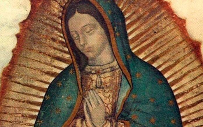 rostro de La Virgen de Guadalupe