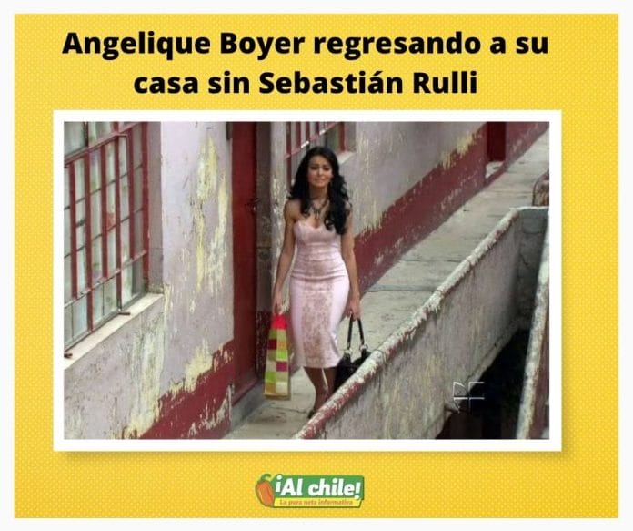 Angelique Boyer regresando a su casa sin Sebastián Rulli 