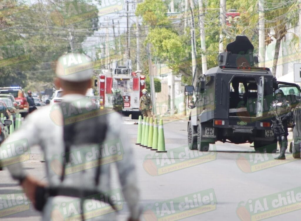 Realizan presunto simulacro de bomba en el Consulado de Mérida (FOTOS)
