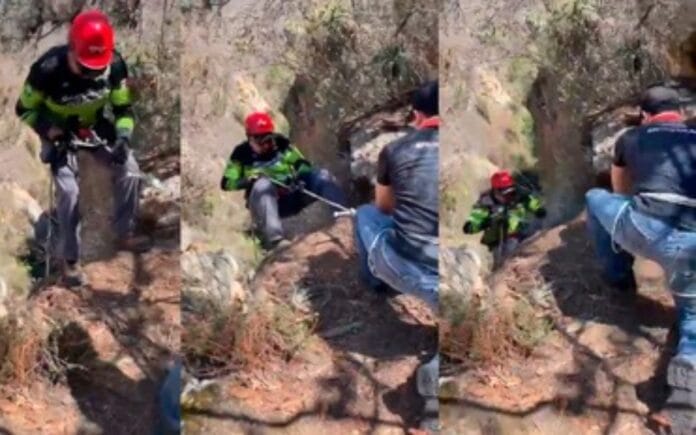 Senderista sobrevive tras caer de un barranco de 45 metros de altura