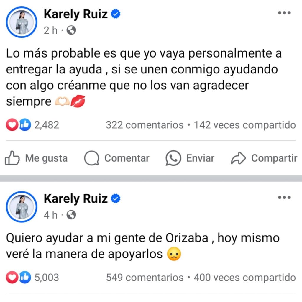 Karely Ruiz llevaría apoyo a afectados por incendios forestales en Veracruz