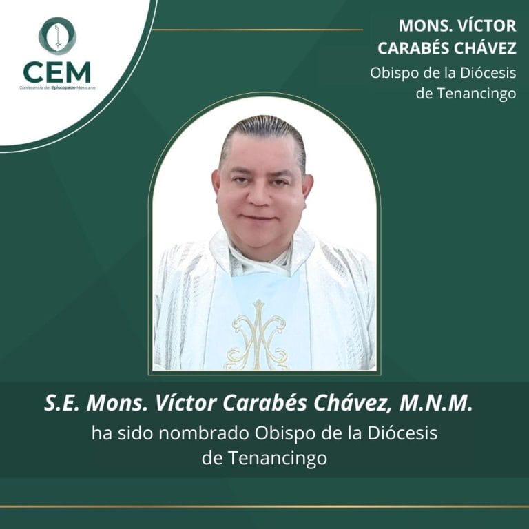 El Papa designa al Padre Víctor Carabés Chávez como Obispo de Tenancingo