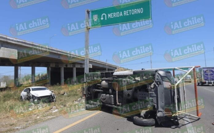 Accidente en la vía Mérida – Progreso