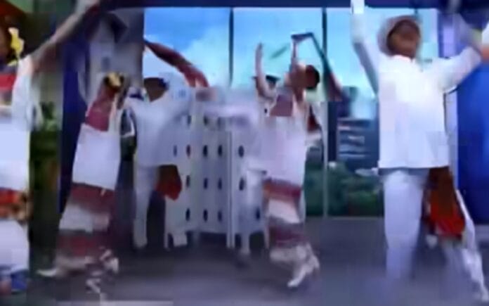 Baile de jarana yucateca en televisión