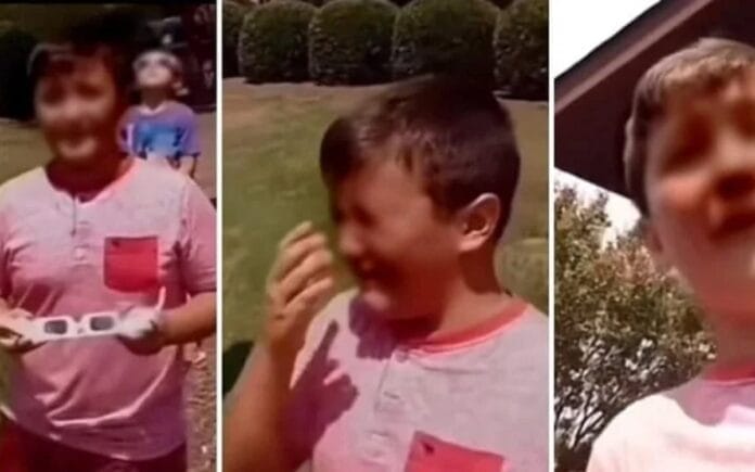 Chavito se queda ciego tras quitarse los lentes y ver el eclipse directamente (VIDEO)
