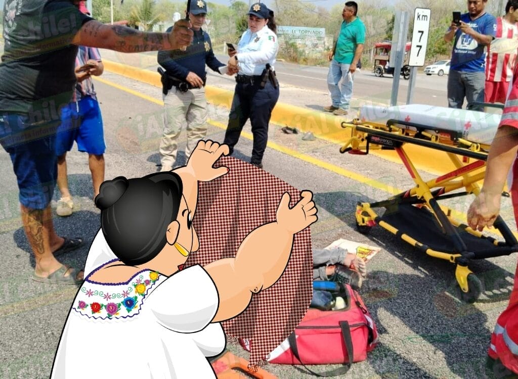 Motorista yucateco muere tras ser arrollado por una troca en la Mérida-Campeche