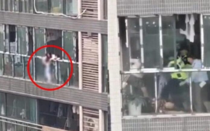 Mujer arroja a su nené desde un piso 22 tras discutir con su suegra (VIDEO)