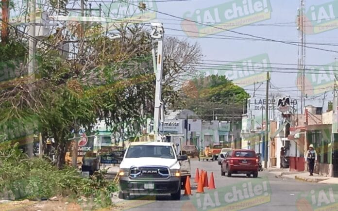 fallas eléctricas en Mérida