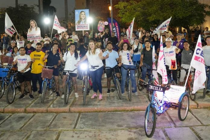 Con “Mejor en Bici”, Cecilia Patrón se compromete a fomentar y reforzar el programa municipal de bicicletas