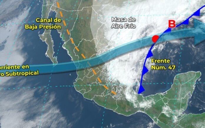 ¡Ya se acabó el calor! Frente Frío 47 llegará este fin de semana: ¿Cómo afectaría a la Península de Yucatán?