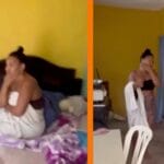 Hombre cachó a su novia con otra mujer en plena intimidad (VIDEO)