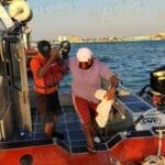 Rescatan a pescador que fue picado por una mantarraya en las aguas de Progreso