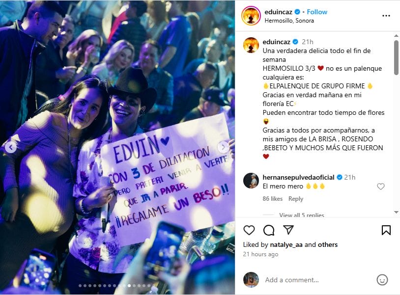 Mujer embarazada prefiere ir al concierto de Grupo Firme que al hospital