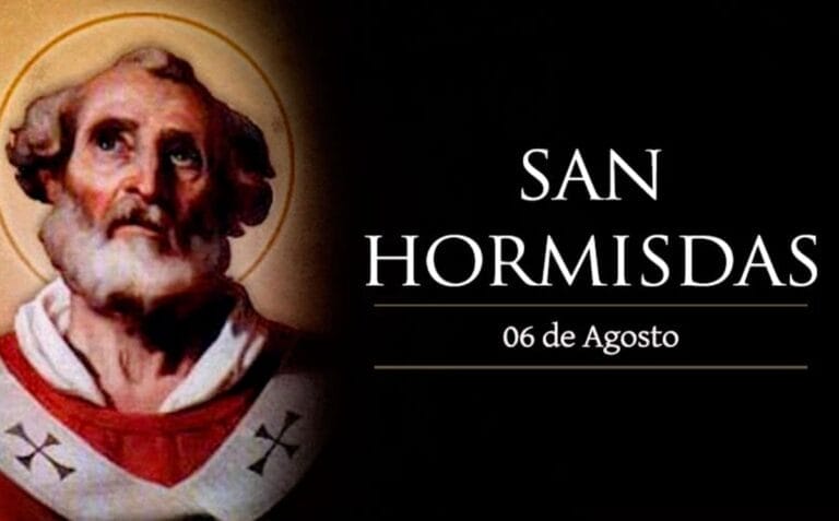 San Hormisda 6 de agosto oración