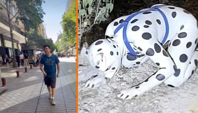 Hombre invidente busca “Therian” para que sea su perro guía