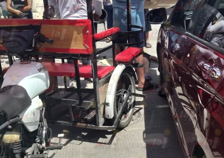 Mototaxi chocado en Umán deja a pasajera volando sobre la calle; ya está establecida