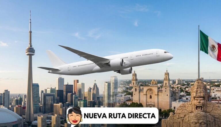 Yucatán suma vuelo directo a Toronto y refuerza su conexión internacional